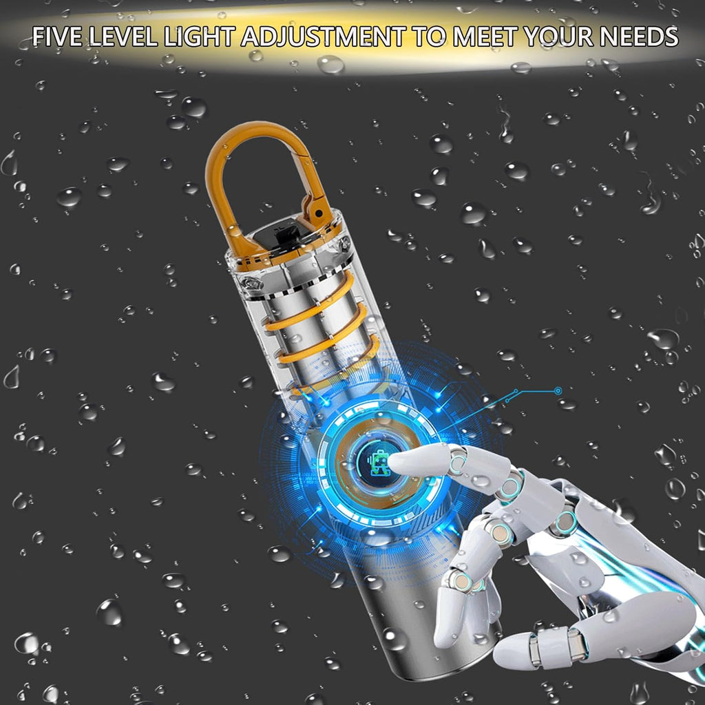 🔦100,000 High-Lumen Rechargeable LED Flashlight - Waterproof + 6 Modes