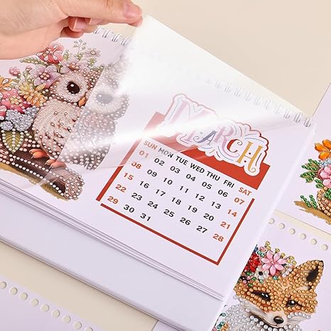 2026 DIY Diamond Animal-Themed Calendar