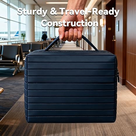 Fold-Down Traveler Makeup Organizer Accessories Bag