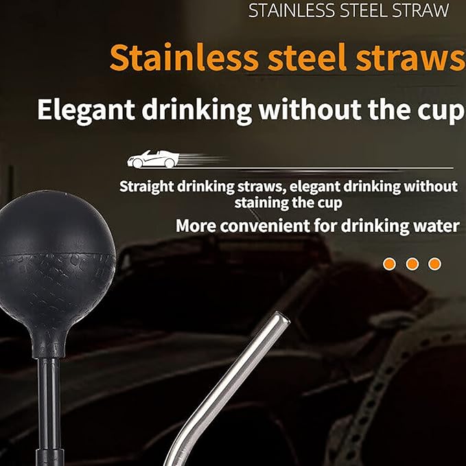 Fast and Furious 10 Water Cup, Feel Real Experience The Feeling of Manipulati on Sense, Shift Lever Style Cups with Straw and Lid,Stainless Steel Cup