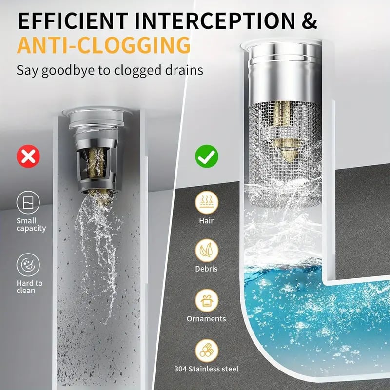 🔥Last save 49% OFF -Universal Stainless Steel Drain Strainer