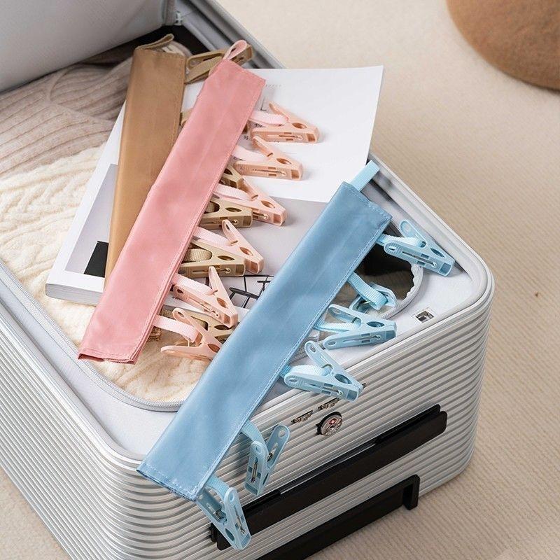 Portable Travel Laundry Drying Clothespins Clips for Drip-dry and Airing-out