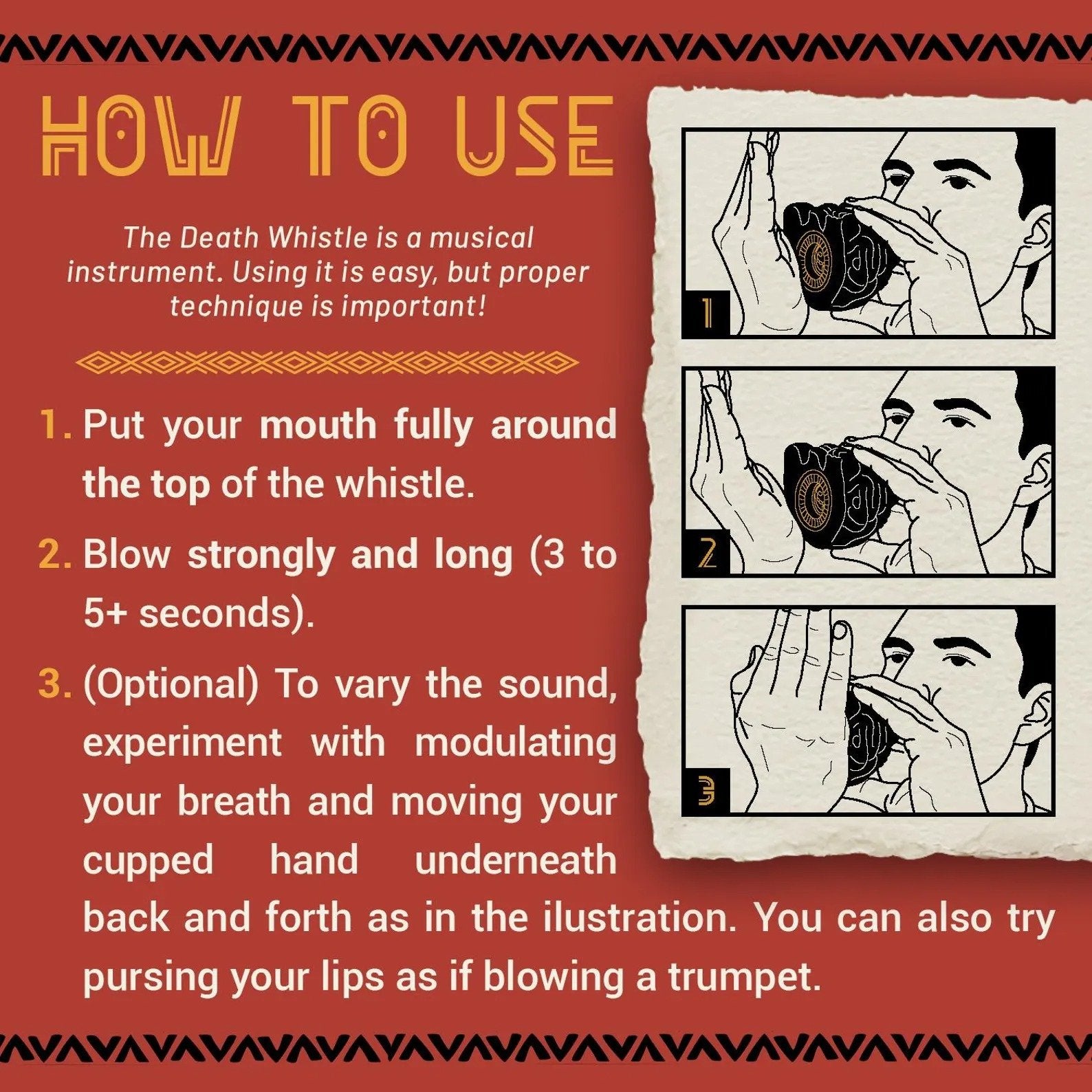 🔥 Authentic Aztec Death Whistle