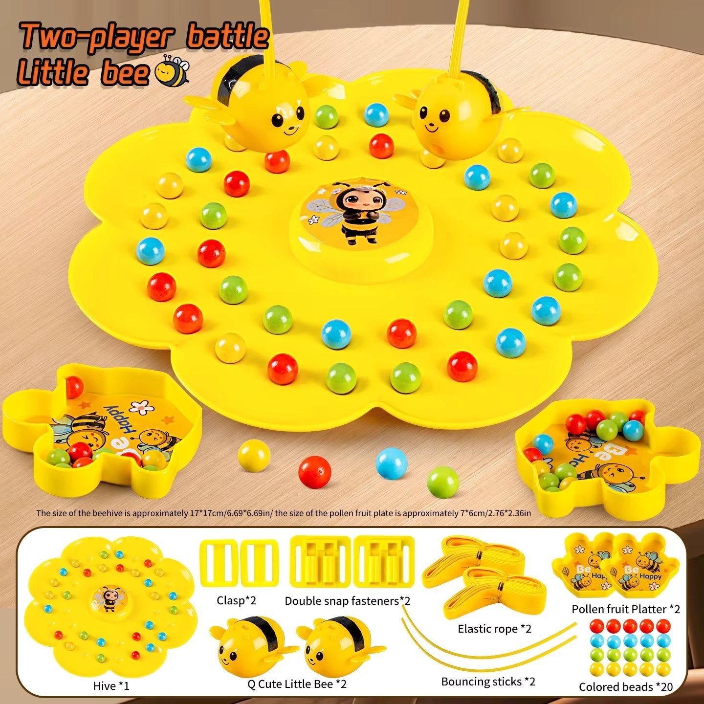 Colorful Multifunctional Magnetic Bee Toy String Game