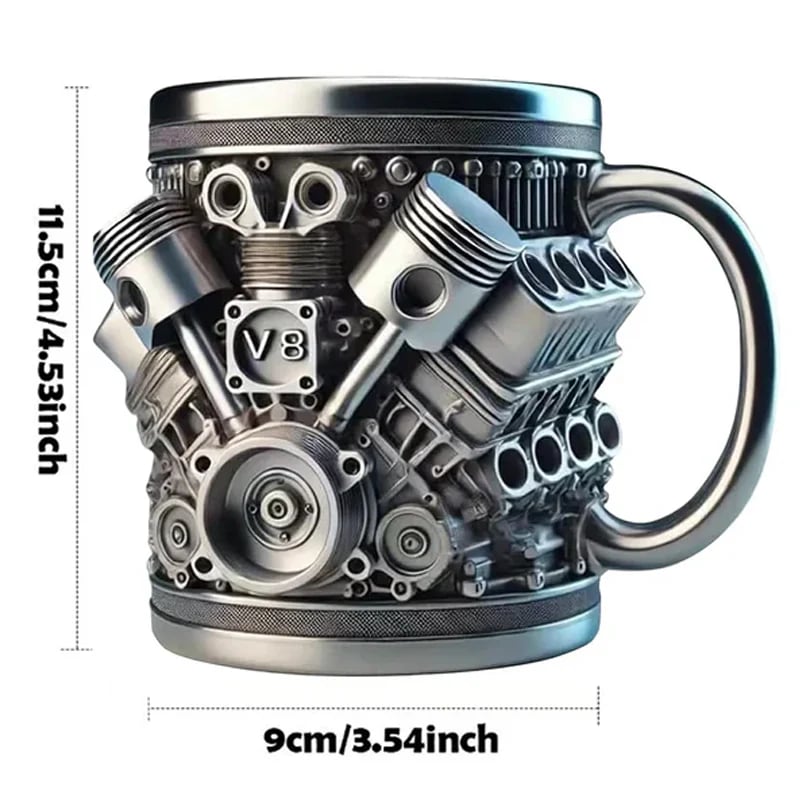 🔥Hot Sale - V8/V6 Engine Stainless Steel Cup
