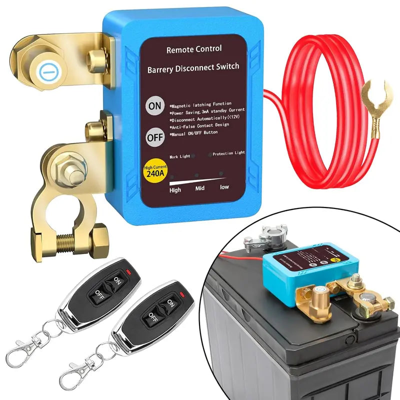 Remote Battery Disconnect Switch 12v，240A
