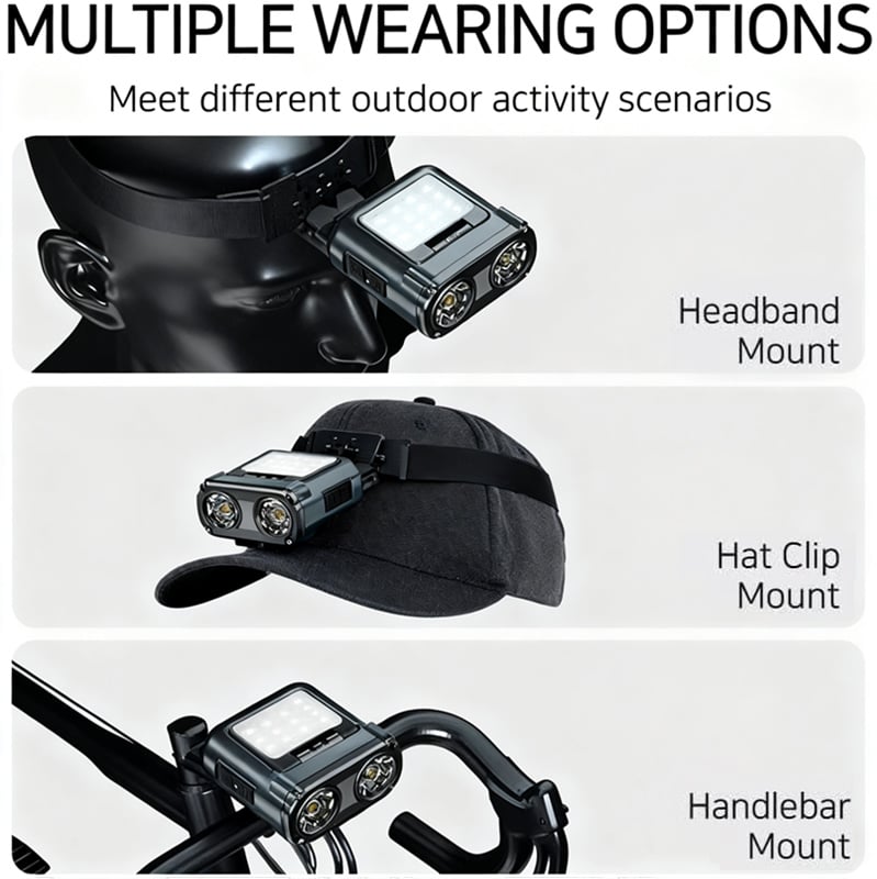 🔥Last Day 49% OFF - ✨ 3 in 1 Rechargeable LED Headlamp