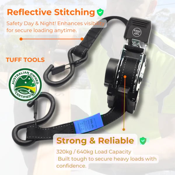 Heavy Duty Auto Self Retracting Tie Down Straps