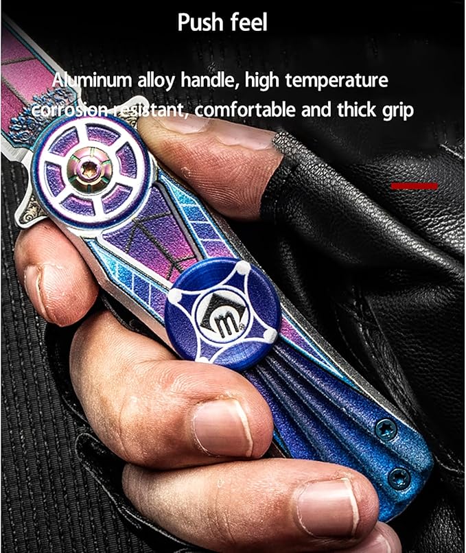Multifunctional folding rotating knife