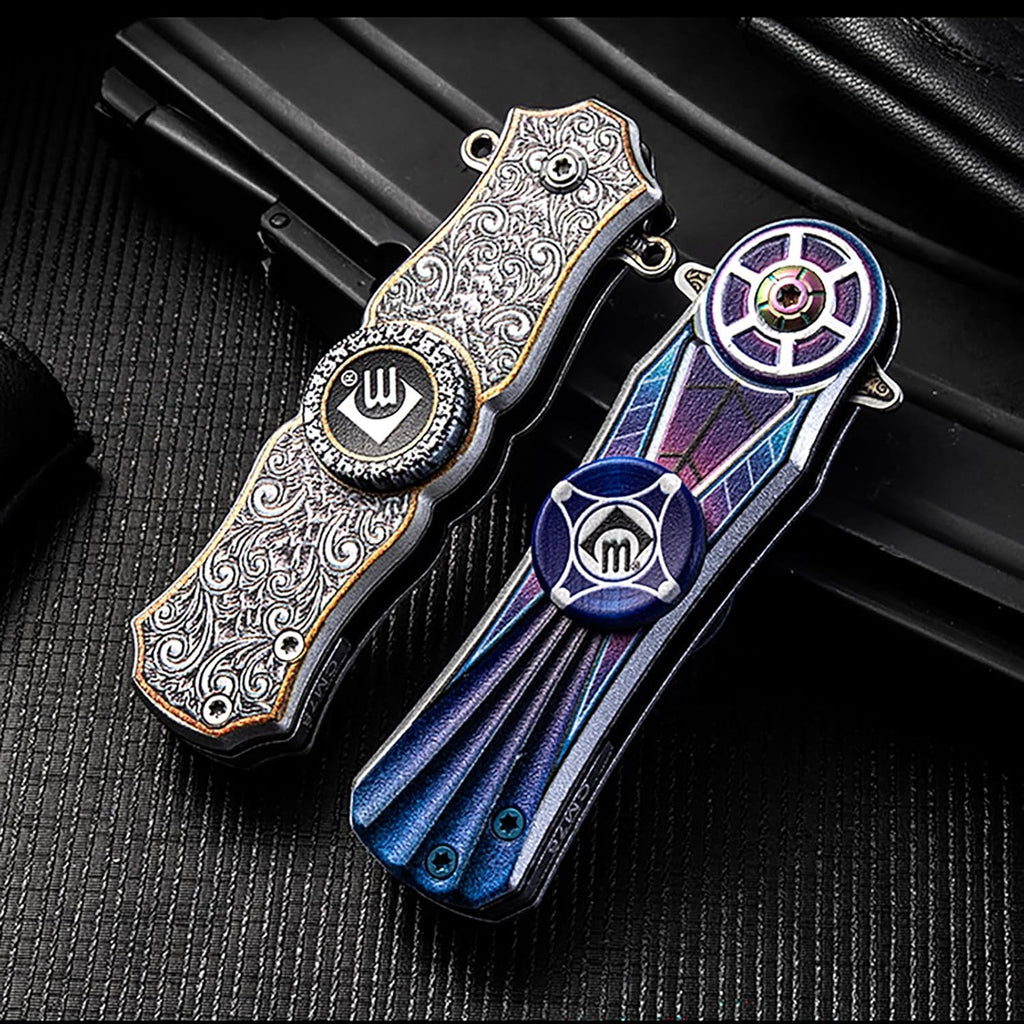 Multifunctional folding rotating knife