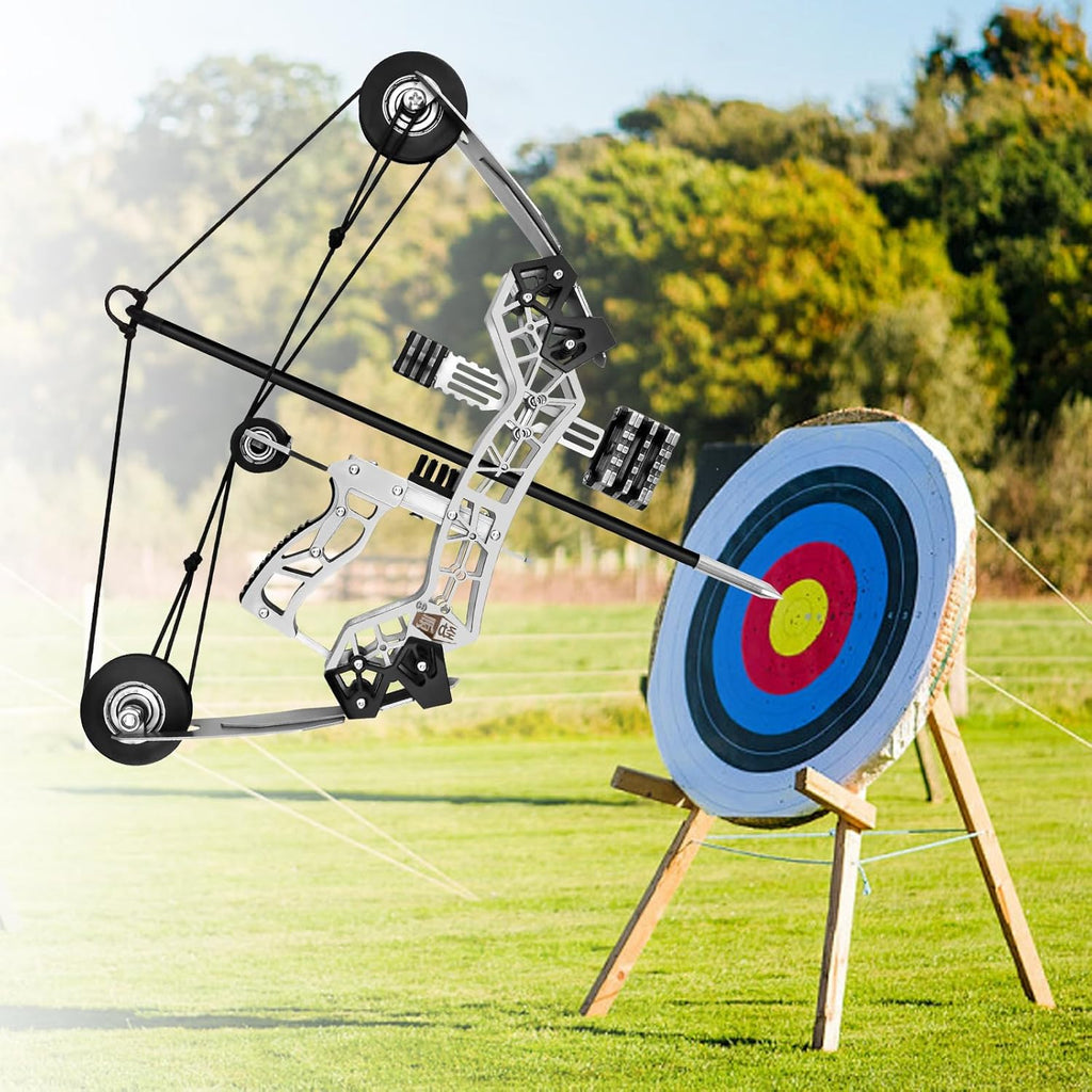 🛠️ Mechanics Lovers Rejoice! "Battleship" Mini Compound Bow🎯 – Archery Fun in Your Pocket ✨