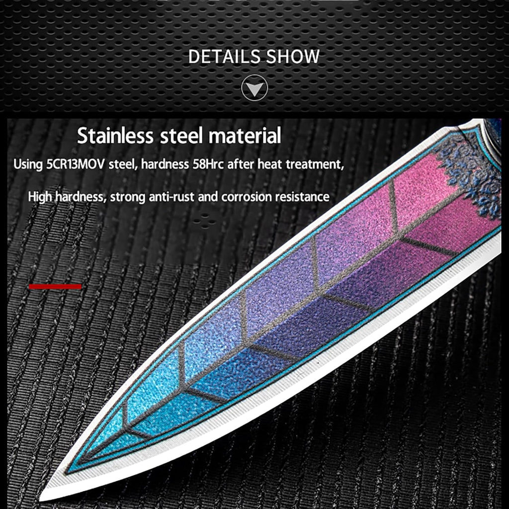 Multifunctional folding rotating knife