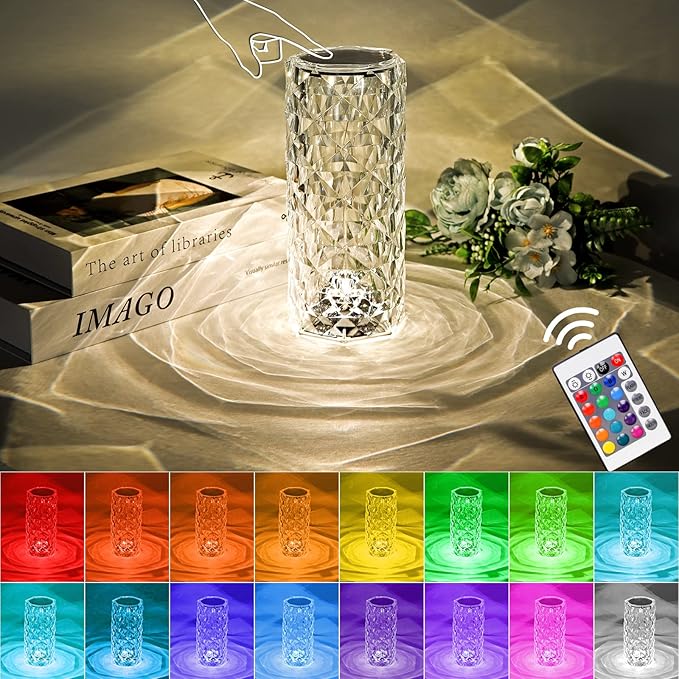 💎Crystal Rose Lamp🌹