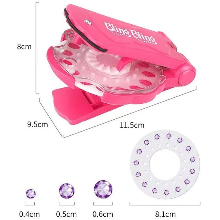 ⏰Glitter Diamond Styling Tools Hair Gemstone Styling Set✨