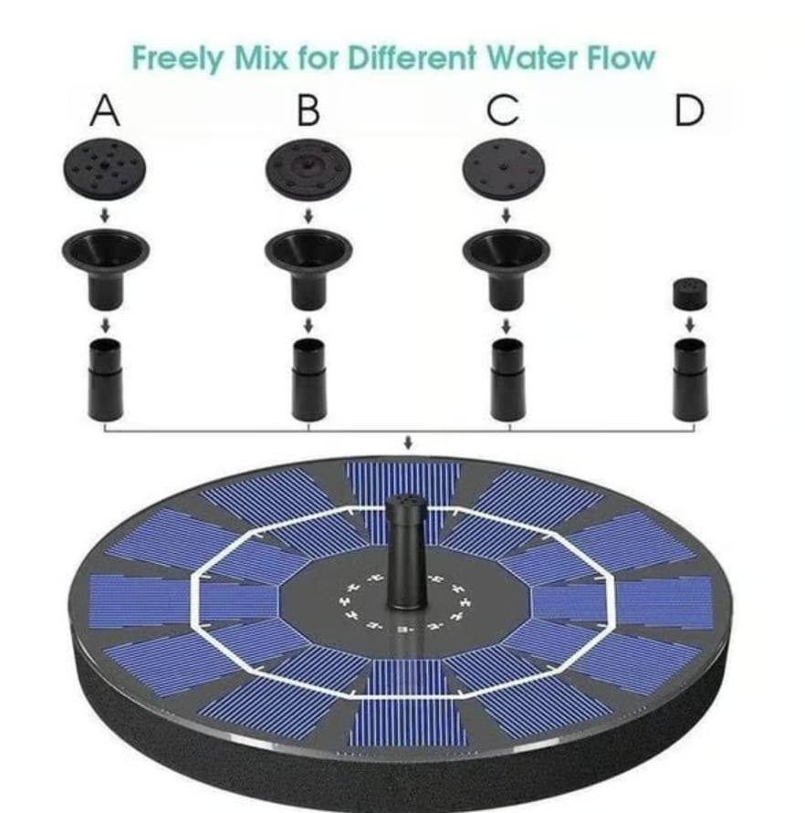 🚿2025 New Upgraded Solar Powered Fountain for Outdoor