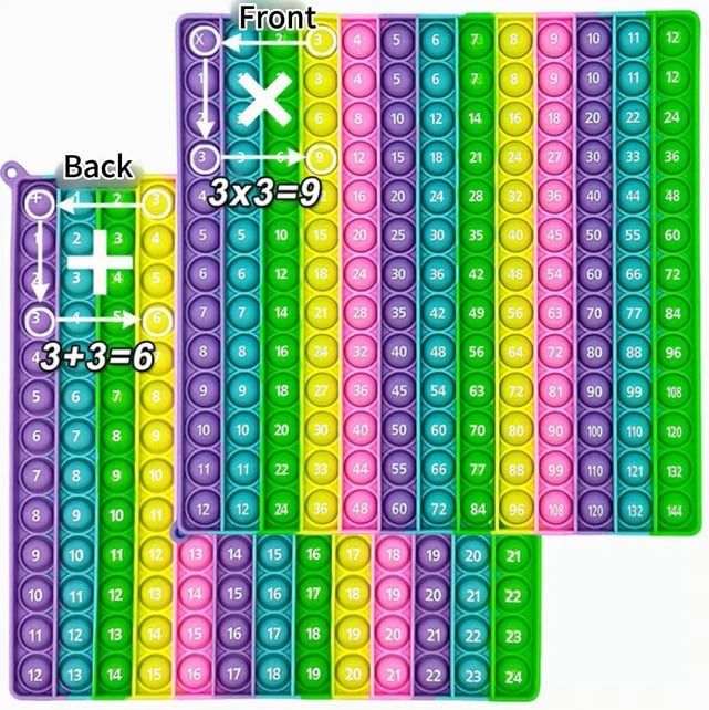 🎯12x12 Multiplication Table Board Game – Portable Math Practice and Learning Toy for Kids