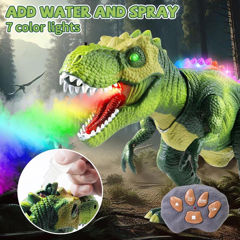 Remote Control T-Rex Dinosaur RC Dinosaur Toy for Kids with Lights