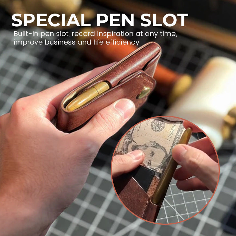 Bifold Wallet - PU Leather Wallet for Men