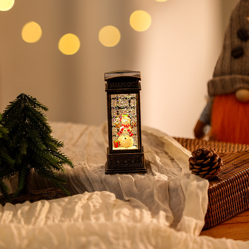 Christmas wax candle holder lamp