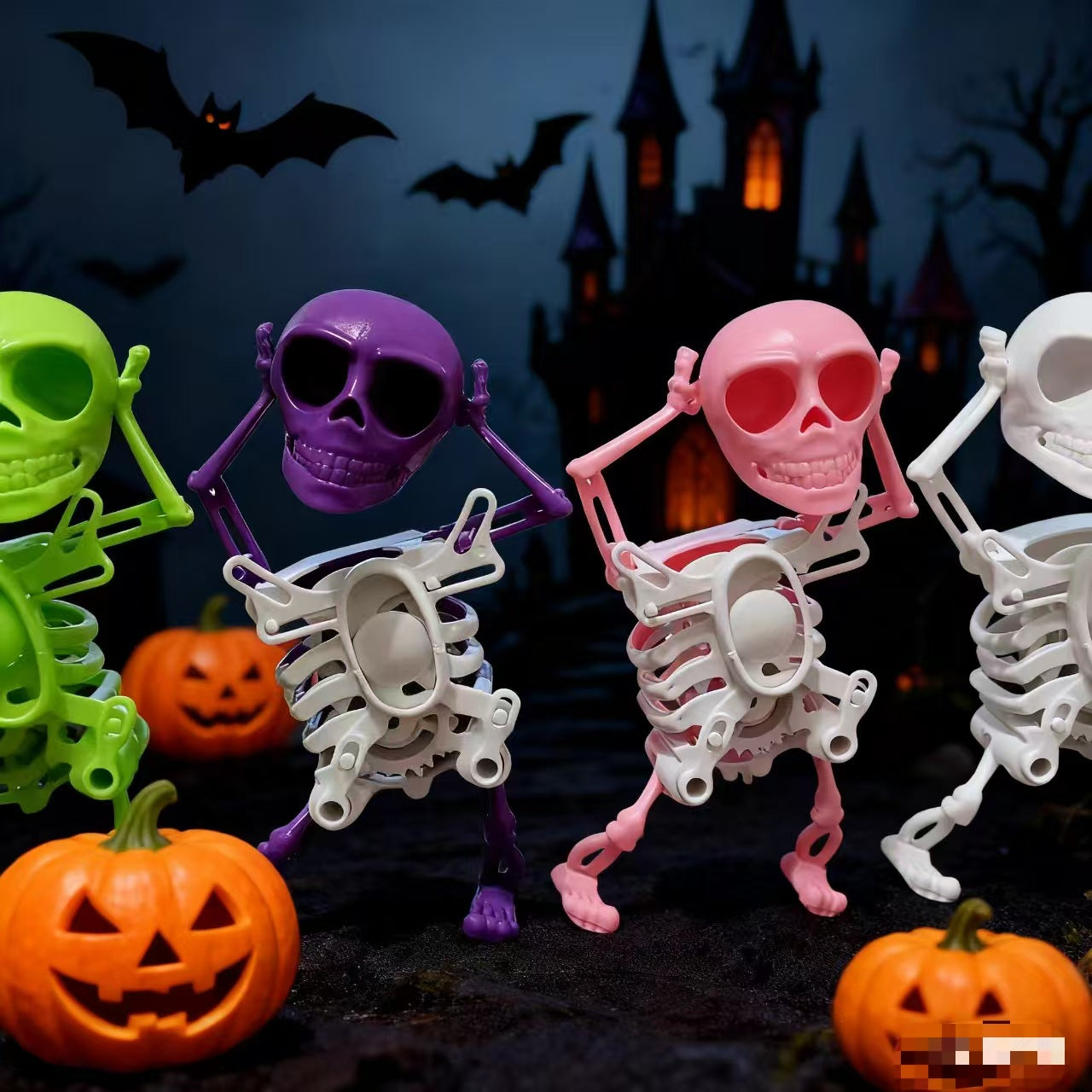Halloween 3D Stereoscopic Dancing Skull