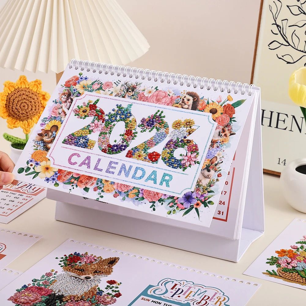 2026 DIY Diamond Animal-Themed Calendar