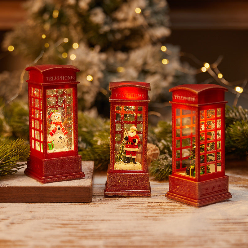 Christmas wax candle holder lamp