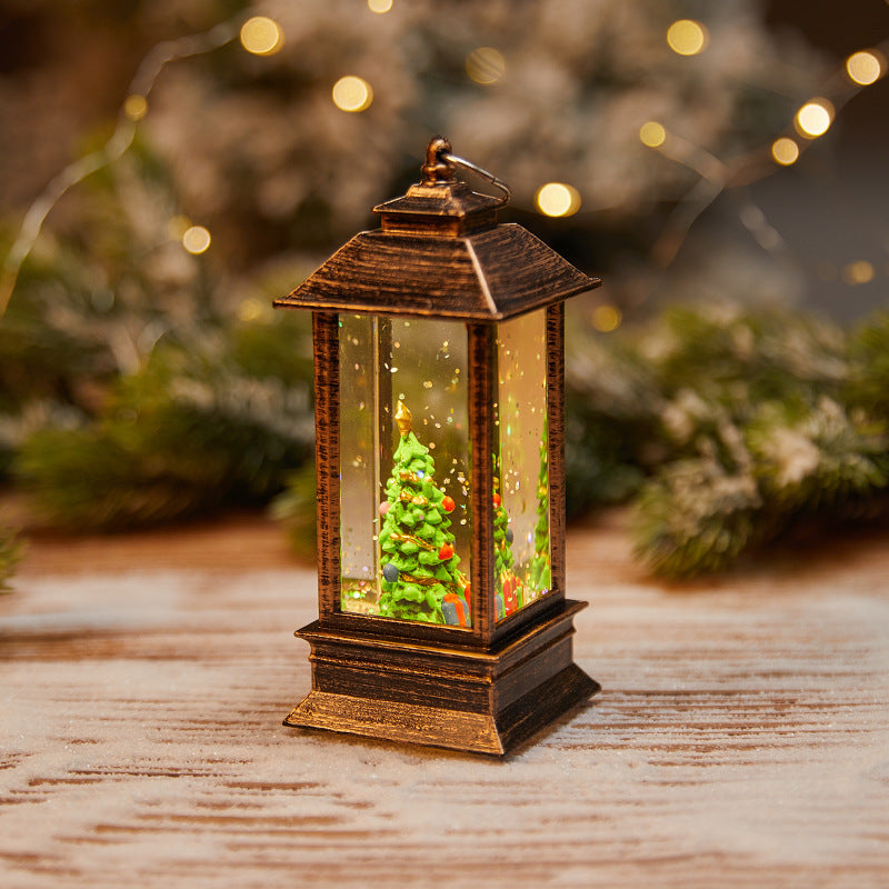 Christmas wax candle holder lamp