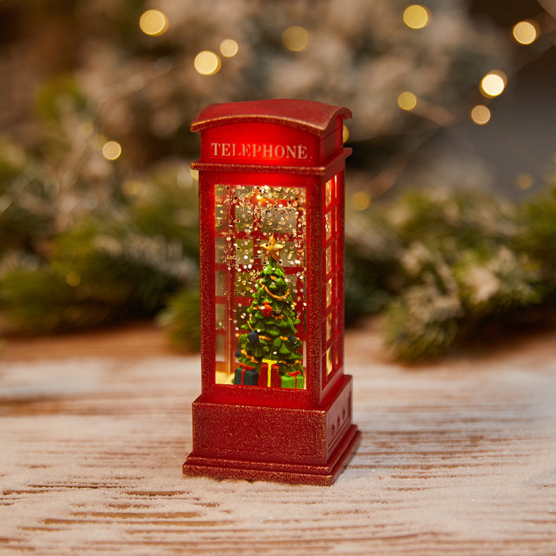 Christmas wax candle holder lamp