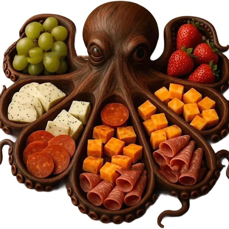 Rustic Octopus Charcuterie Platter