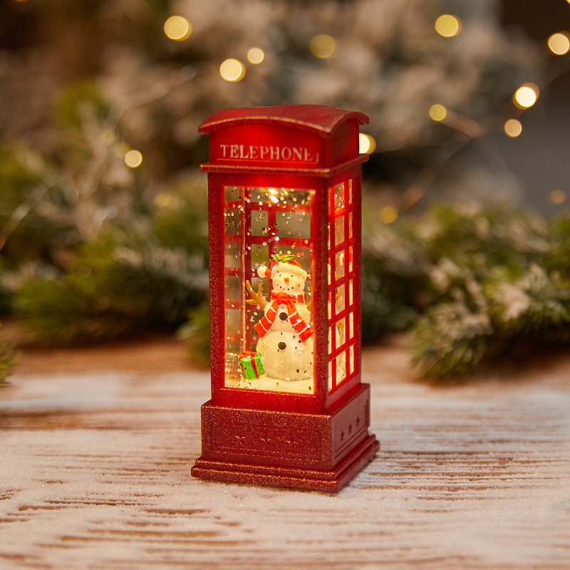 Christmas wax candle holder lamp