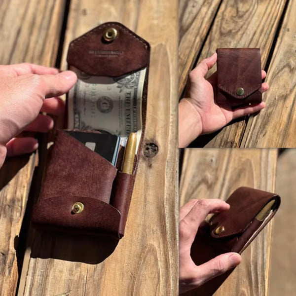 Bifold Wallet - PU Leather Wallet for Men