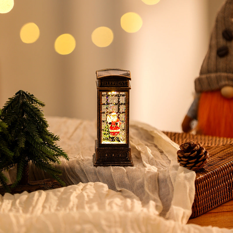 Christmas wax candle holder lamp