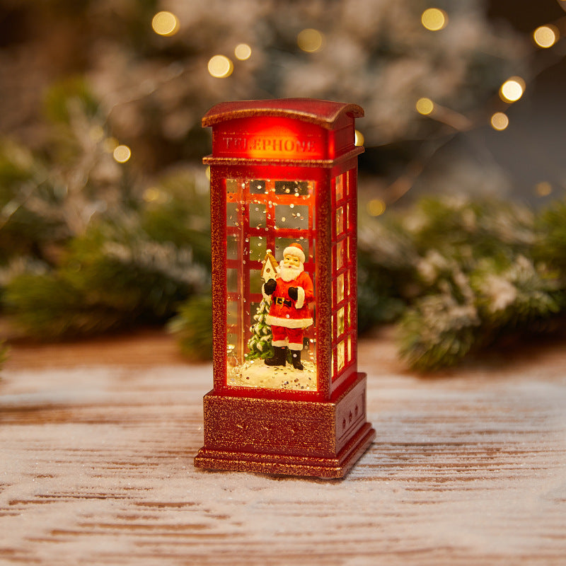 Christmas wax candle holder lamp