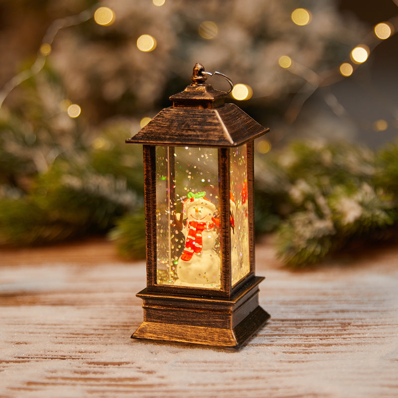 Christmas wax candle holder lamp