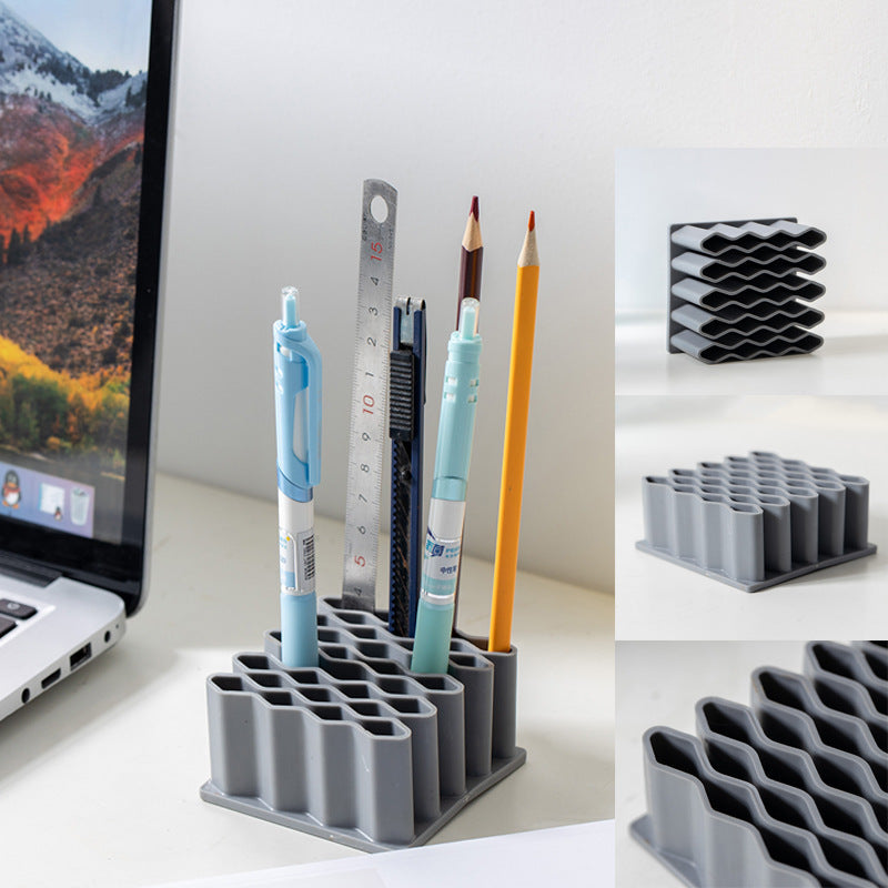Multifunctional office supplies storage box, capable of holding ointments, makeup brushes and office items