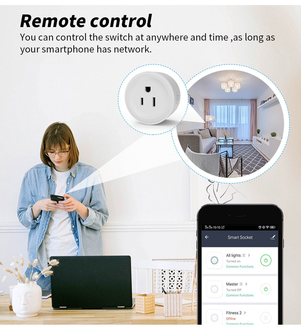 HomeKit US-Spec Smart Plug WiFi Socket with Siri Voice Control and Cozylife APP Remote Operation, ETL and FCC Certified