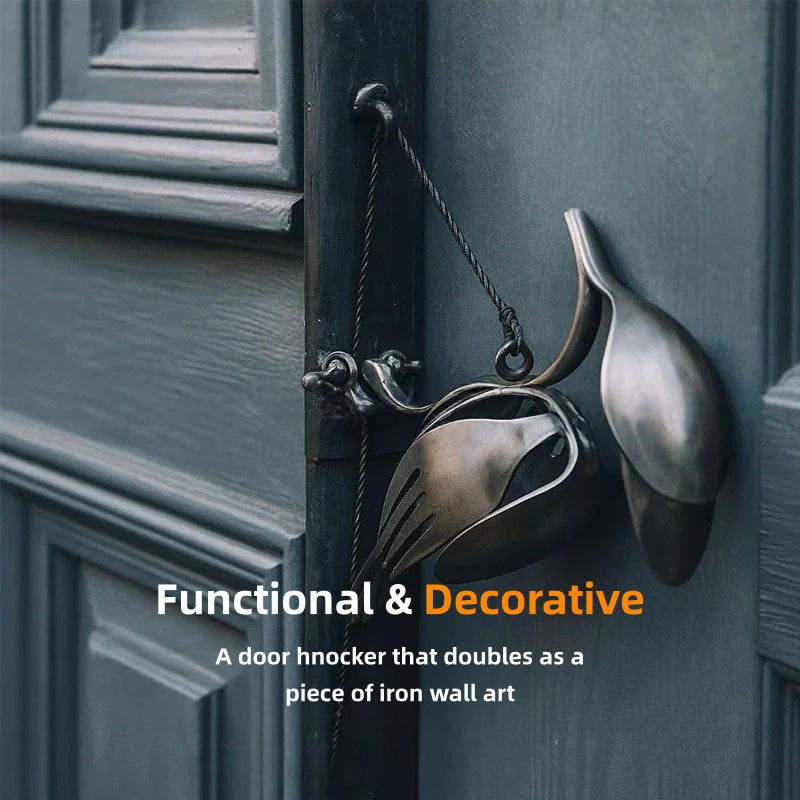 Handcrafted Woodpecker Doorbell