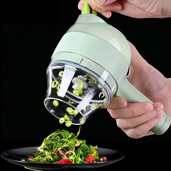 4-in-1 Portable Electric Vegetable Cutter Set