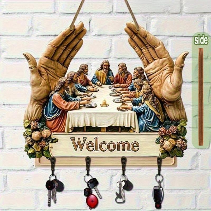 🙏LAST DAY 50% OFF - Jesus and Disciples Wall Art Keychain