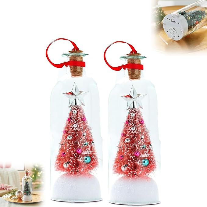 Mr. Christmas Recordable Message in a Bottle 🎄✨ Voice-Activated Holiday Keepsake