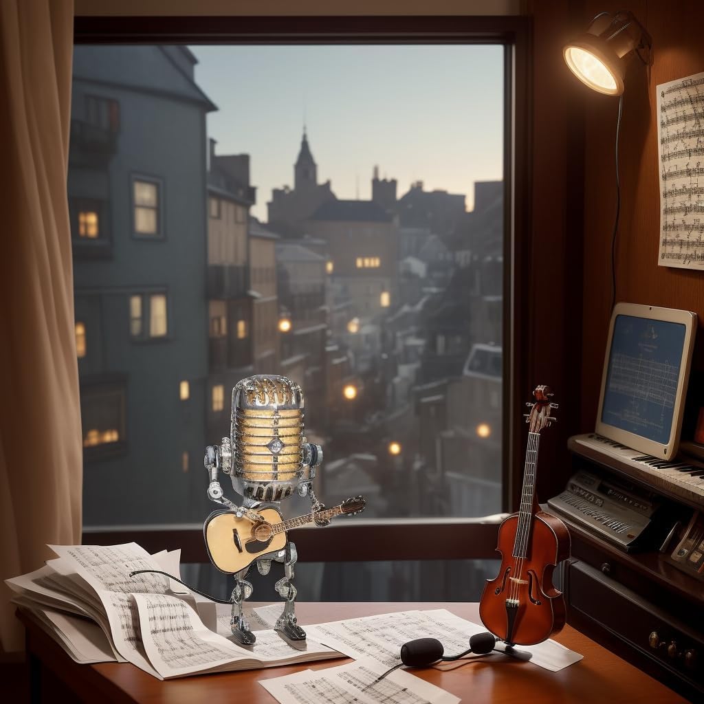 🎙️Microphone Lamp Ornament💡
