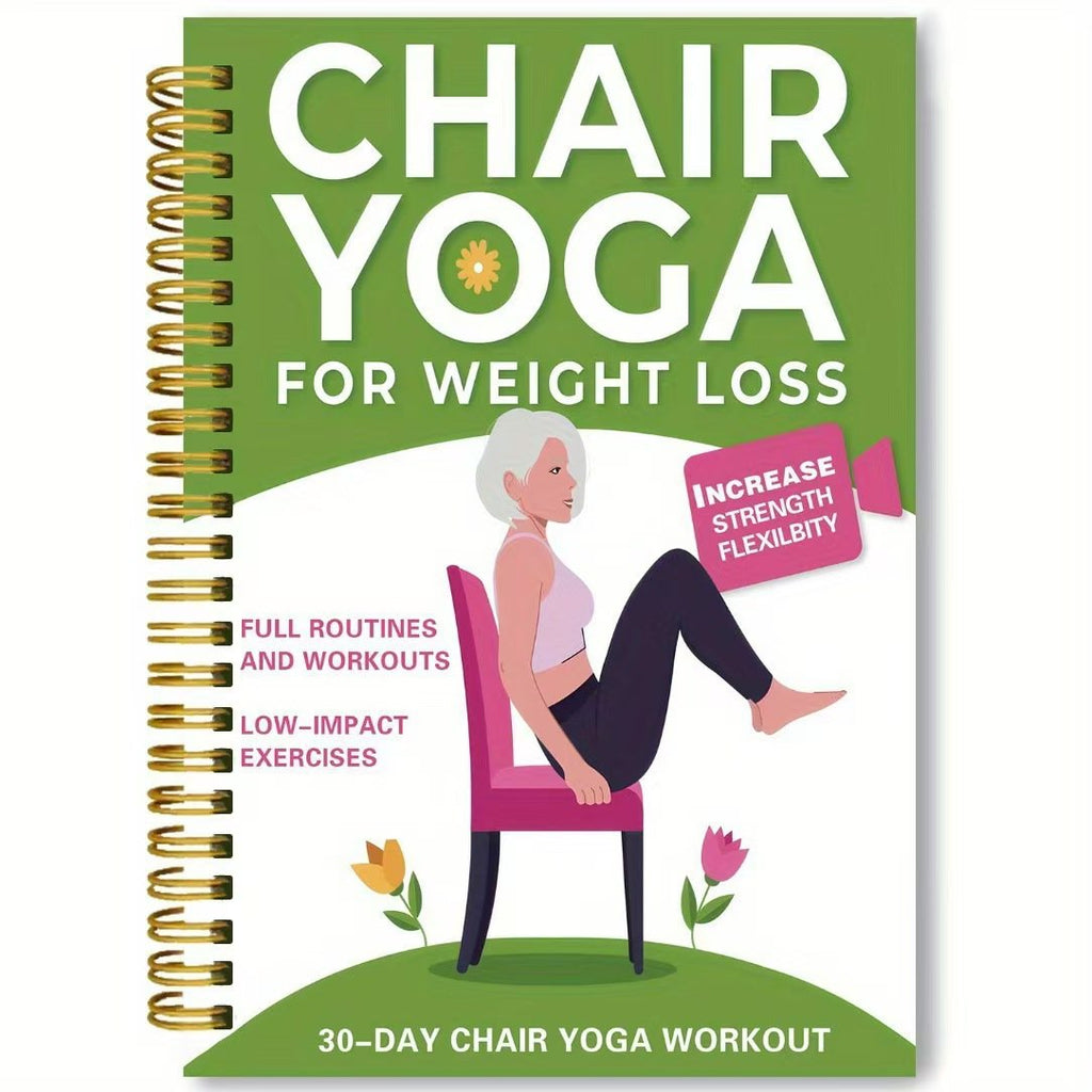 🔥Last Day Promotion 49% OFF🔥30-Day Chair Yoga Weight Loss Spiral Notebook & Exercise Guide