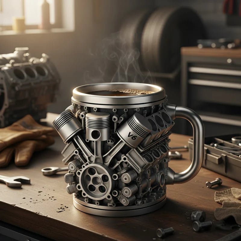 🔥Hot Sale - V8/V6 Engine Stainless Steel Cup