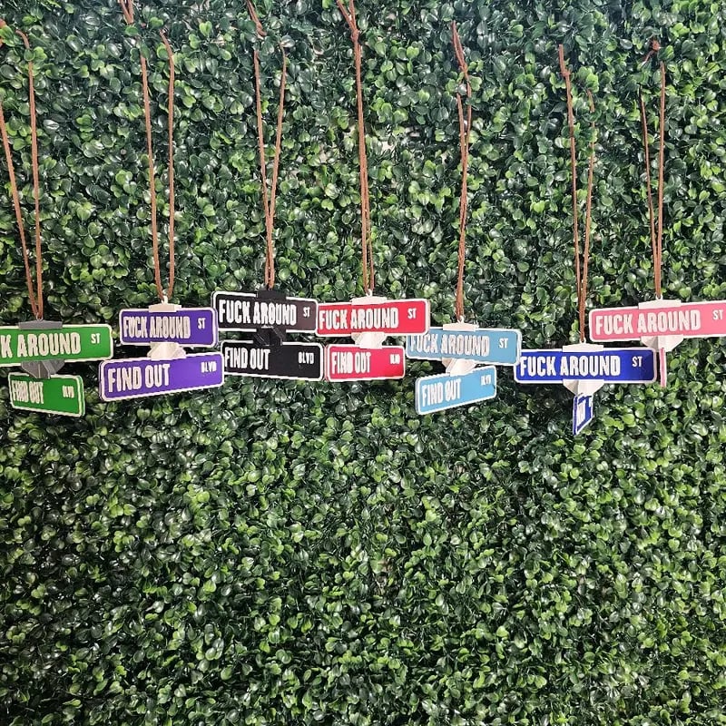 Hanging FAFO Decor Leather