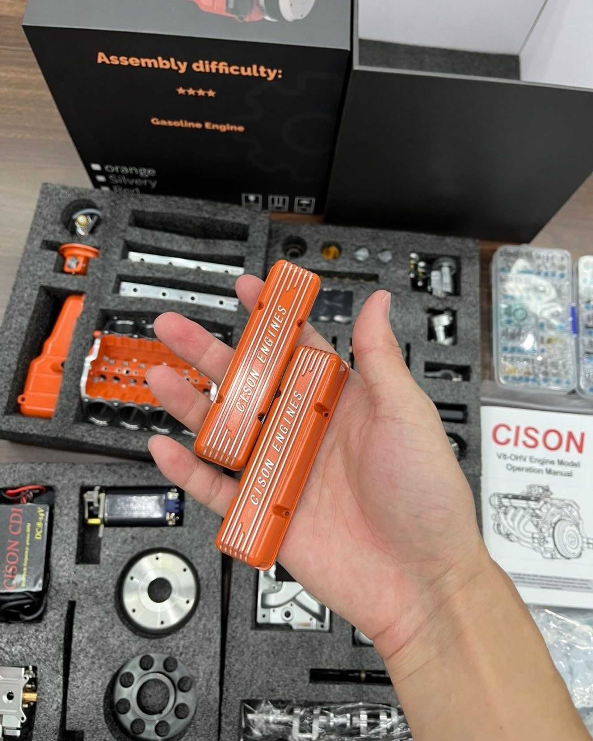 Gasoline OHV V8 Small-block Engine Model Kits