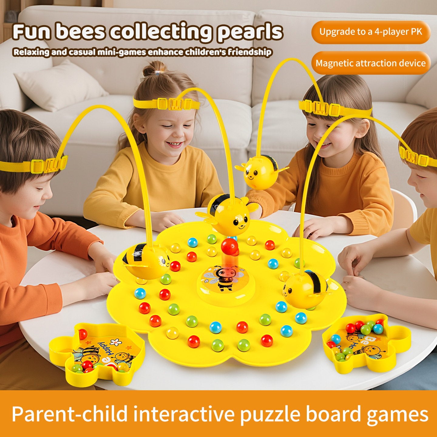 Colorful Multifunctional Magnetic Bee Toy String Game