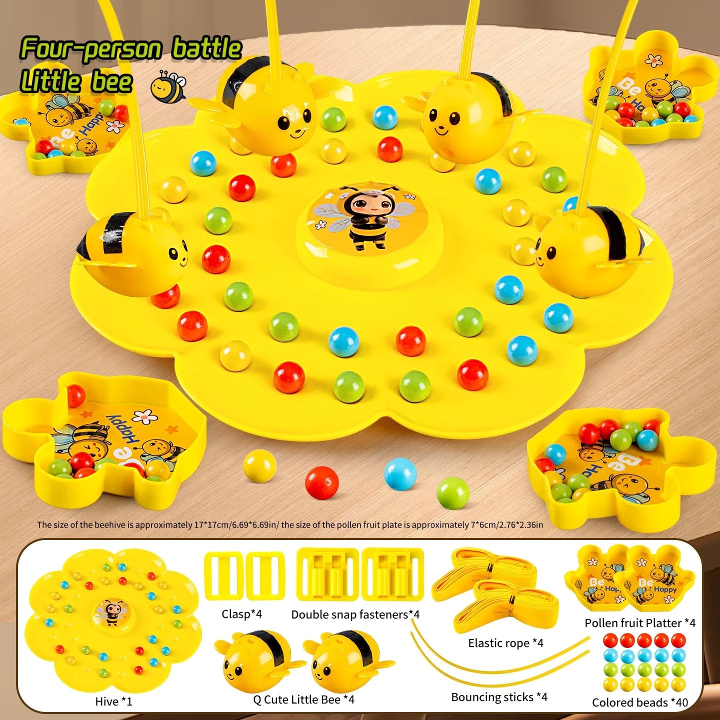 Colorful Multifunctional Magnetic Bee Toy String Game