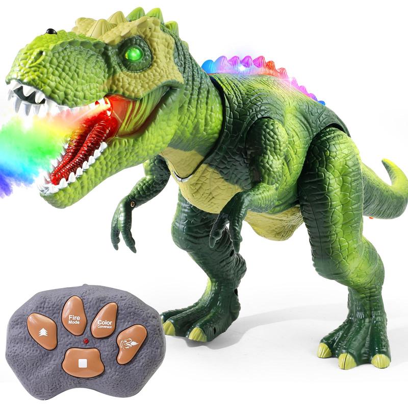 Remote Control T-Rex Dinosaur RC Dinosaur Toy for Kids with Lights