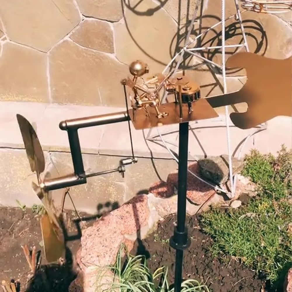 🔥Last Day: 49% OFF🔥🥁Handmade Metal Drummer Windmill