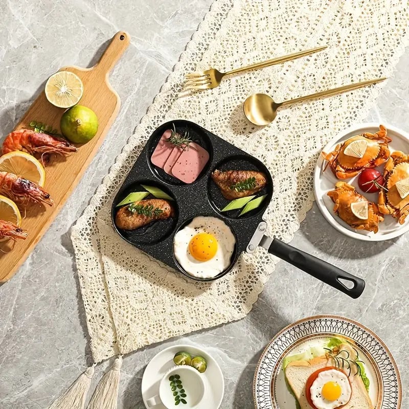 🔥 30K+ SOLD! 🍳 4-Cup Multi-Function Egg Frying Pan – Fast, Non-Stick & Heat-Resistant Handle for Perfect Breakfasts Every Day 🍳✨